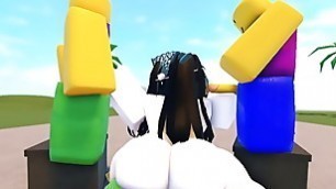 Whorblox Thicc Slutty girl gets fucked