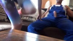 Riding on his big cock - more free videos on FREESEXCHAT&period;TOP