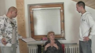 Two Delivery Men Bang Lonely Mature