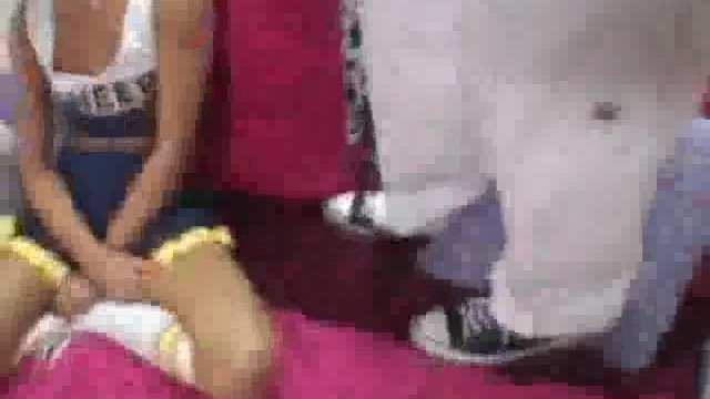 Cheerleader Sucks on Ice Cream Guys Cock