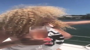 People From France Beyonce Topless On Watercraft (Intoxicated)